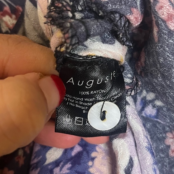 AUGUSTE FLORAL DAHLIA ROMPER SHORTS size 2 - Picture 6 of 7